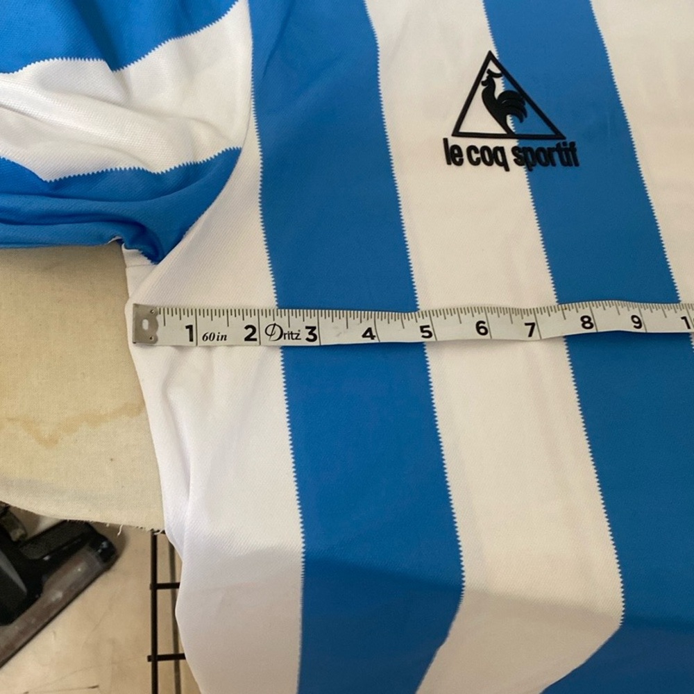 adidas Blue and White Striped Jersey - Picture 4 of 8